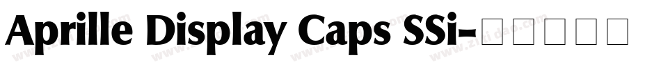 Aprille Display Caps SSi字体转换